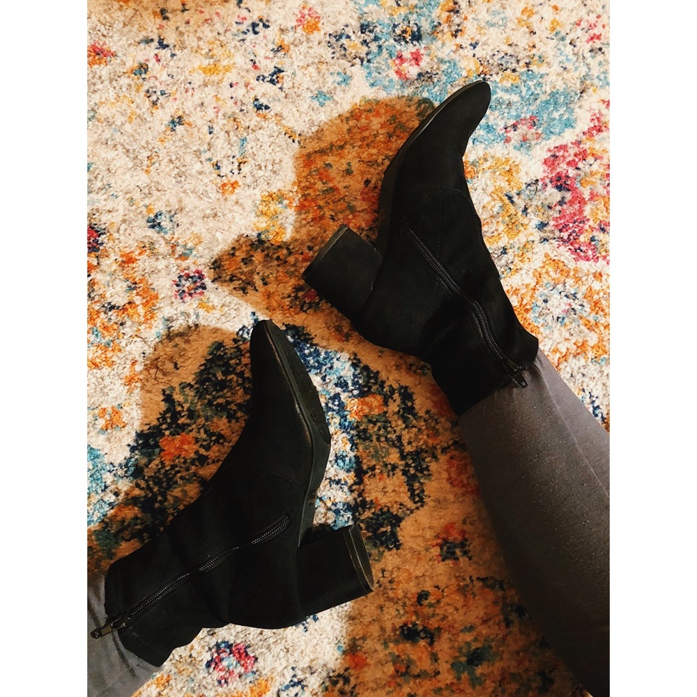 Unisa Suede Black Sock Boots